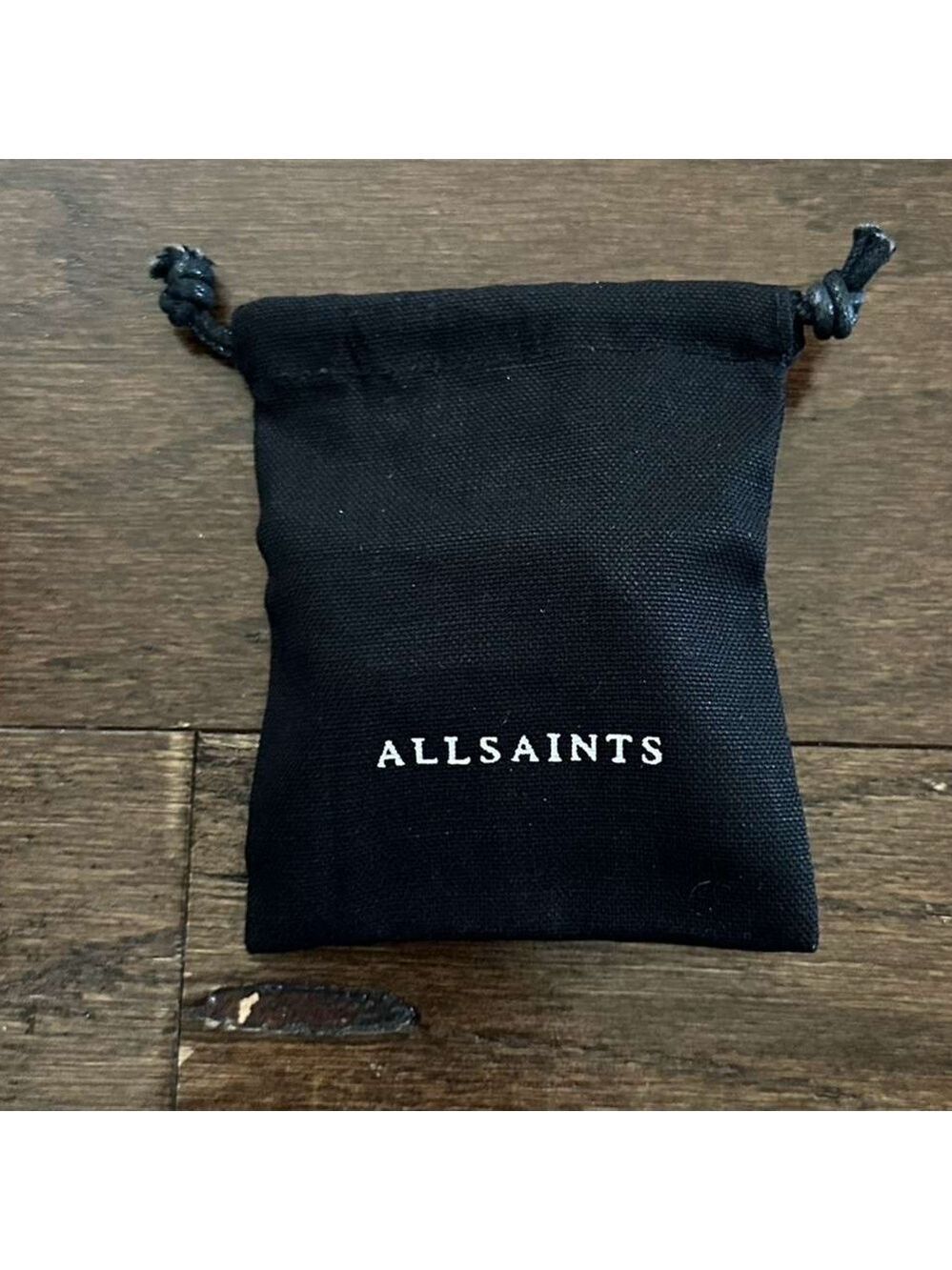 ALLSAINTS-Alex Chunky Hexagon Hoop Earrings-Silver-NWT - Picture 9 of 11